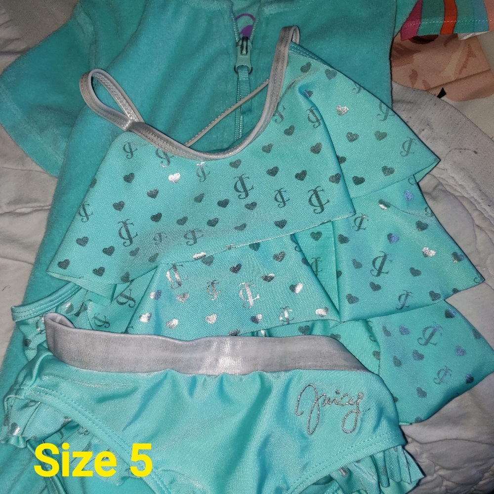 Juicy couture bikini and basic cover up